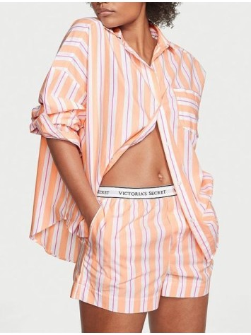 Піжама Cotton Stripes PJ Set Long Sleeve Orange Stripe