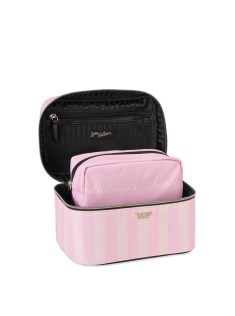 Б'юті кейс VICTORIA'S SECRET Signature Stripe Runway Train Case