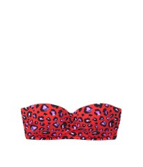 Купальник бандо Victoria's Secret Red Leopard print