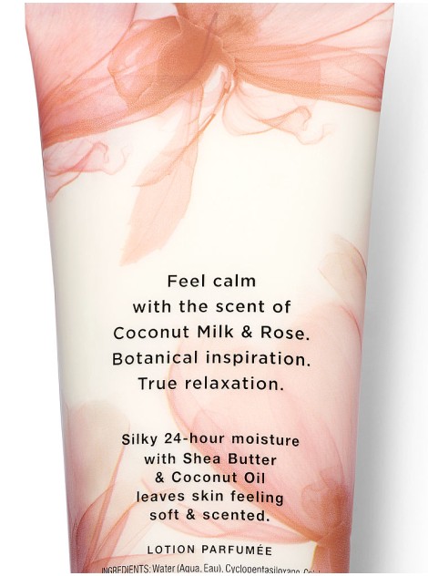 Лосьйон для тіла Victorias Secret Natural Beauty Fragrance Lotion Coconut Milk & Rose CALM
