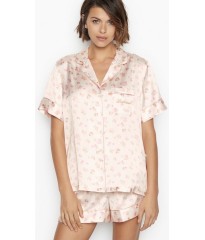 Сатинова піжама Victoria's Secret The Satin Short PJ Set Bride Flower print