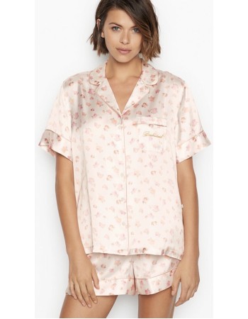 Сатинова піжама Victoria's Secret The Satin Short PJ Set Bride Flower print