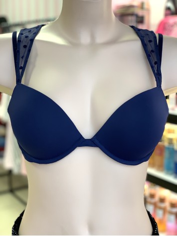 Бюстгальтер Victoria's Secret padded plunge bra - Night blue