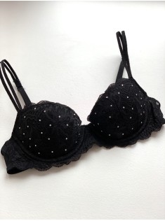 Бюстгальтер Victoria's Secret Push-up pigeonnant black