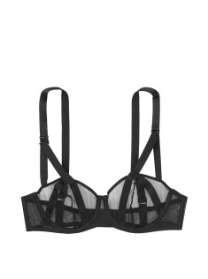 Бюстгальтер Victoria's Secret Unlined Mesh Balconette Bra Black