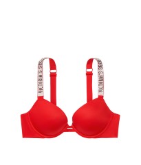 Бюстгальтер Victoria's Secret Embellished Strap Push-up Bra Lipstick