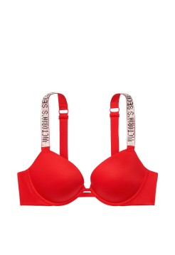 Бюстгальтер Victoria’s Secret Embellished Strap Push-up Bra Lipstick