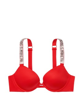 Бюстгальтер Victoria's Secret Embellished Strap Push-up Bra Lipstick