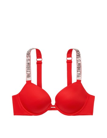 Бюстгальтер Victoria's Secret Embellished Strap Push-up Bra Lipstick