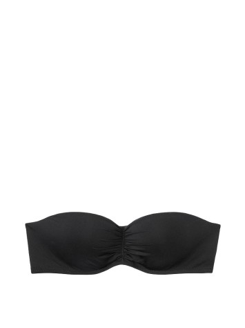 Купальник бандо Victoria's Secret Push-up чорний, топ бандо + плавки knockout bikini