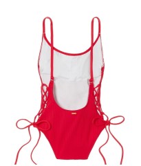 Купальник монокіні Victoria's Secret Red Ribbed One-piece