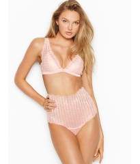 Комплект білизни Victoria's Secret Very Sexy Unlined Lace Bralette, High-waist thong Panty