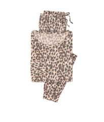 Піжама Victoria's Secret Animal print Leopard Super soft Long PJ Set