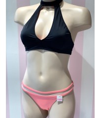 Купальник роздільний Victoria's Secret Black Top, mini bikini coral