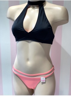 Купальник роздільний Victoria's Secret Black Top, mini bikini coral