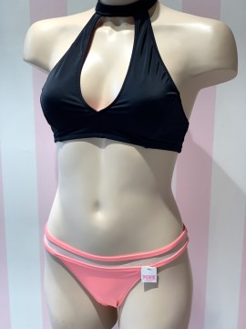 Купальник роздільний Victoria's Secret Black Top, mini bikini coral