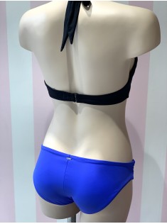 Купальник роздільний Victoria's Secret Black Top + mini bikini blue