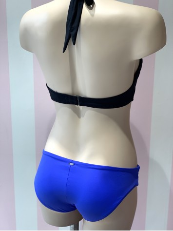 Купальник роздільний Victoria's Secret Black Top + mini bikini blue