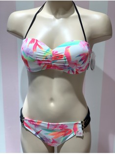 Купальник бандо Victoria's Secret PINK Tropic print