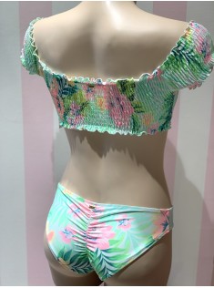 Купальник бандо Victoria's Secret Tropic print