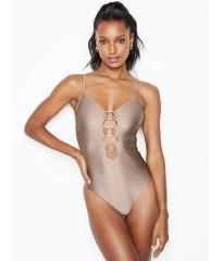 Купальник монокини Victoria’s Secret V-Plunge One-piece SILVER MIRAGE