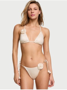 Купальник Rosette Shine Triangle Bikini Top Candlelight