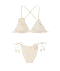Купальник Rosette Shine Triangle Bikini Top Candlelight