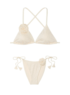 Купальник Rosette Shine Triangle Bikini Top Candlelight