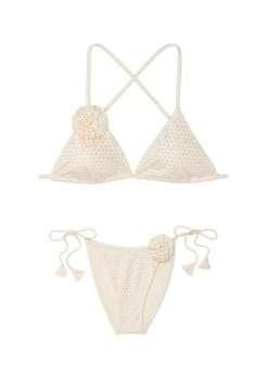 Купальник Rosette Shine Triangle Bikini Top Candlelight
