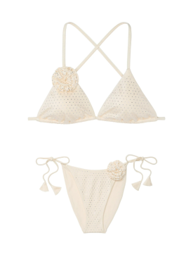 Купальник Rosette Shine Triangle Bikini Top Candlelight