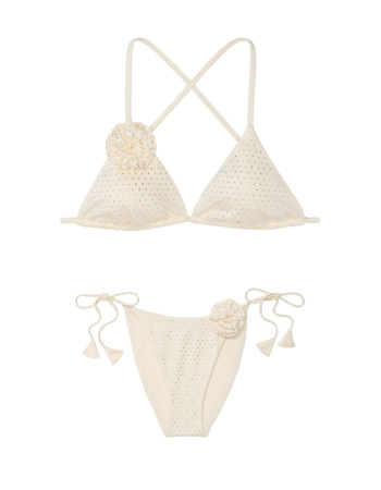 Купальник Rosette Shine Triangle Bikini Top Candlelight