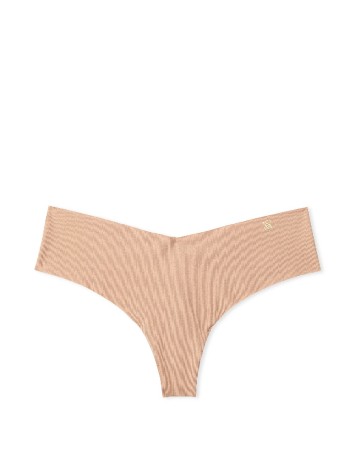 Трусики Victoria's Secret No Show Thong Panty Praline