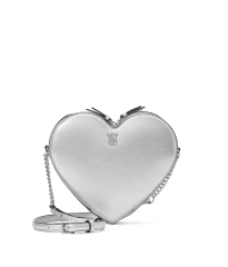 Сумка Heart Crossbody Bag Metallic Silver