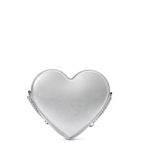 Сумка Heart Crossbody Bag Metallic Silver