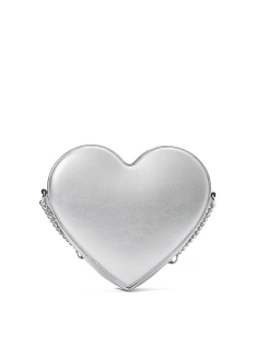 Сумка Heart Crossbody Bag Metallic Silver