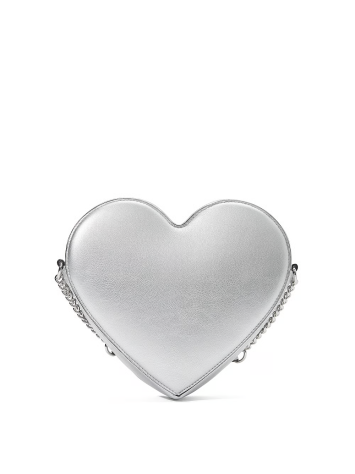 Сумка Heart Crossbody Bag Metallic Silver