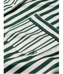Піжама Glazed Satin Long Pajama Set Green Stripe
