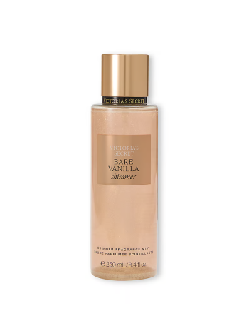 Cпрей Виктория Сикрет с шиммером (Bare Vanilla Shimmer)