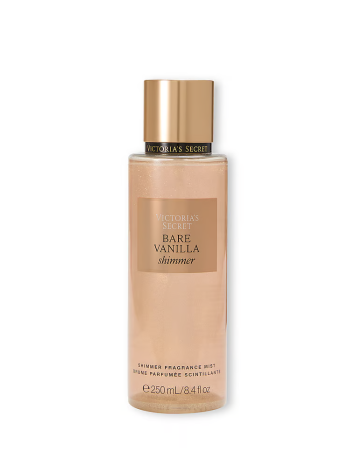 Cпрей Виктория Сикрет с шиммером (Bare Vanilla Shimmer)