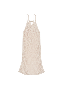Пляжна туніка Beachwear Crochet Cover-Up Dress Natural