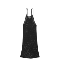 Пляжна туніка Beachwear Crochet Cover-Up Dress Black