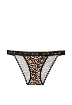 Трусики Logo Cotton Tanga Panty Marzipan Leopard