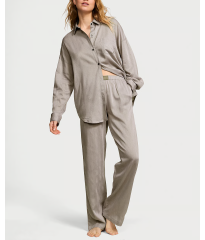 Піжама Modal-Cotton Long Pajama Set Turtle Dove Herringbone