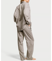 Піжама Modal-Cotton Long Pajama Set Turtle Dove Herringbone