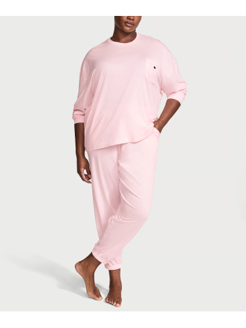Пижама Cotton Long Pajama Set Angel Pink