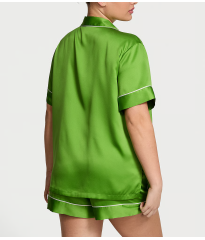 Піжама Glazed Satin Short Pajama Set Green