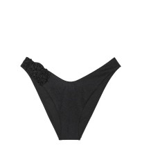 Купальник бандо Push-up Bandeu Set Black Rosette
