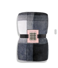 Плед Victoria's Secret Plaid Fleece Cozy Blanket grey