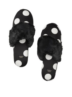 Домашні капці Victoria's Secret Slippers Black White Dot