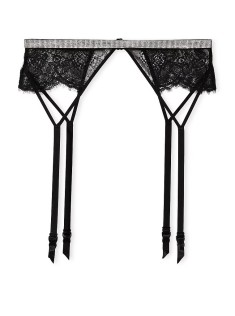 Пояс Shine Chain Strap Lace Garter Belt Black